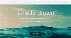Desktop Screenshot of janellebrown.com