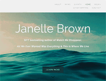 Tablet Screenshot of janellebrown.com
